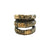 VINTAGE BRASS TUSCANY 3 ROW COIN RING